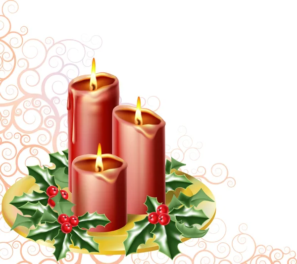 Різдвяні свічки — стоковий вектор
