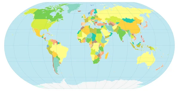 Mapa político mundial — Archivo Imágenes Vectoriales