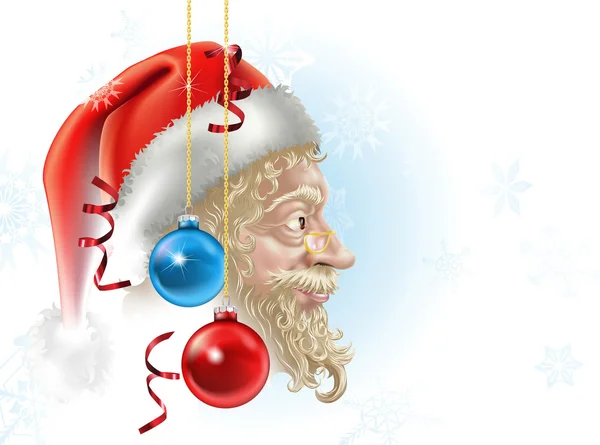 Santa vánoční obrázek — Stockový vektor