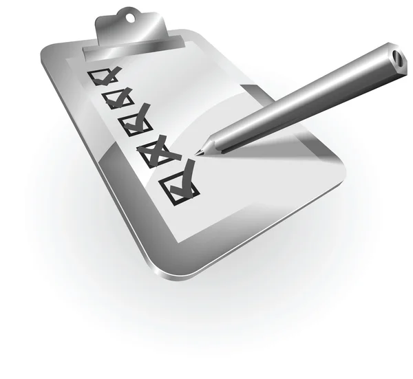 Tampon d'arpentage métallique argenté — Image vectorielle
