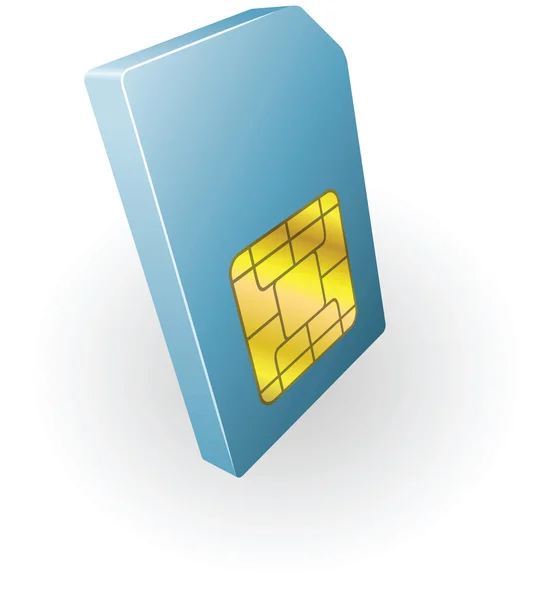 Illustrazione della scheda SIM — Vettoriale Stock