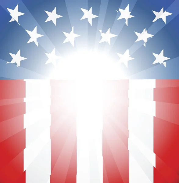 Amerikan bayrağı geçmişi — Stok Vektör
