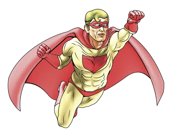 Illustrazione dello stile del fumetto del supereroe — Vettoriale Stock