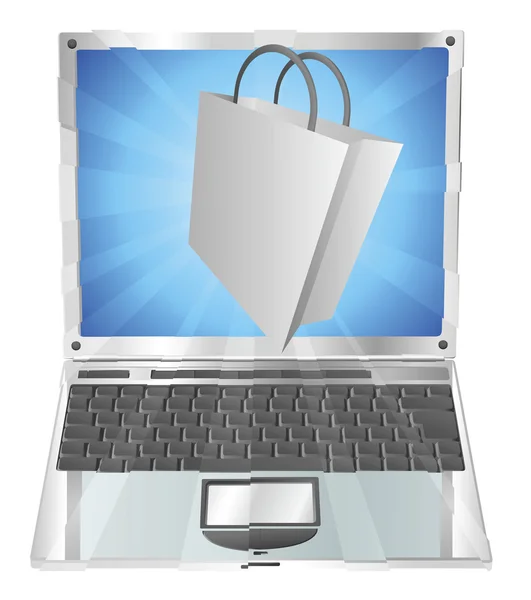 Concetto di shopping online — Vettoriale Stock