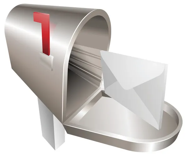 Εικονογράφηση ιδέα γραμματοκιβώτιο — Διανυσματικό Αρχείο