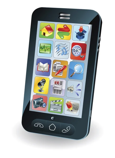 新しいスマートな携帯電話 — ストックベクタ