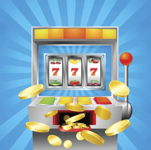 Slot fruit machine zwycięski — Wektor stockowy