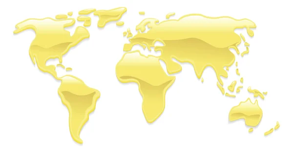 Карта рідкого золота — стоковий вектор