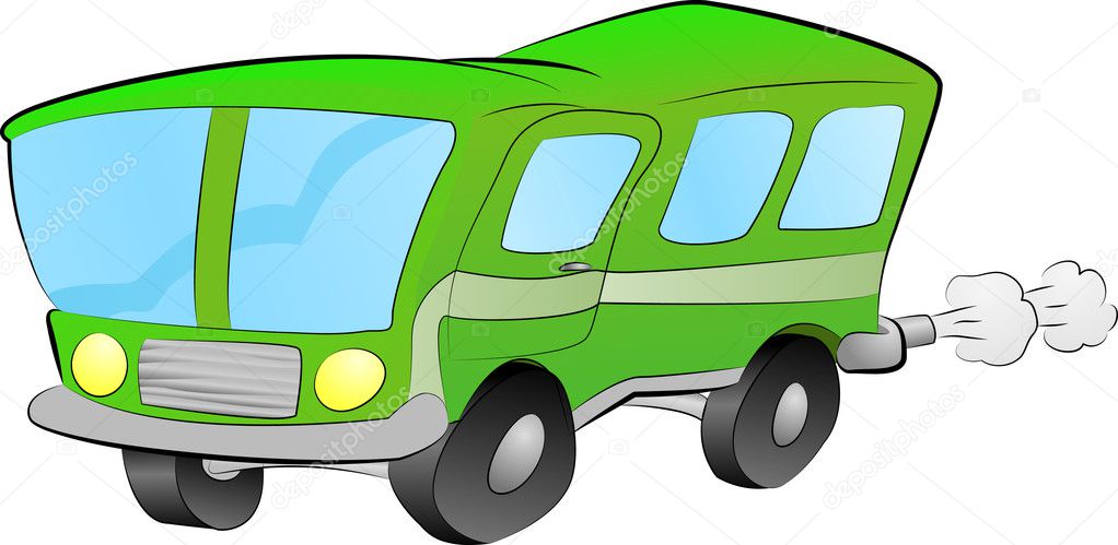 Bus or coach illustration Stock Vector Image by ©Krisdog #6575554