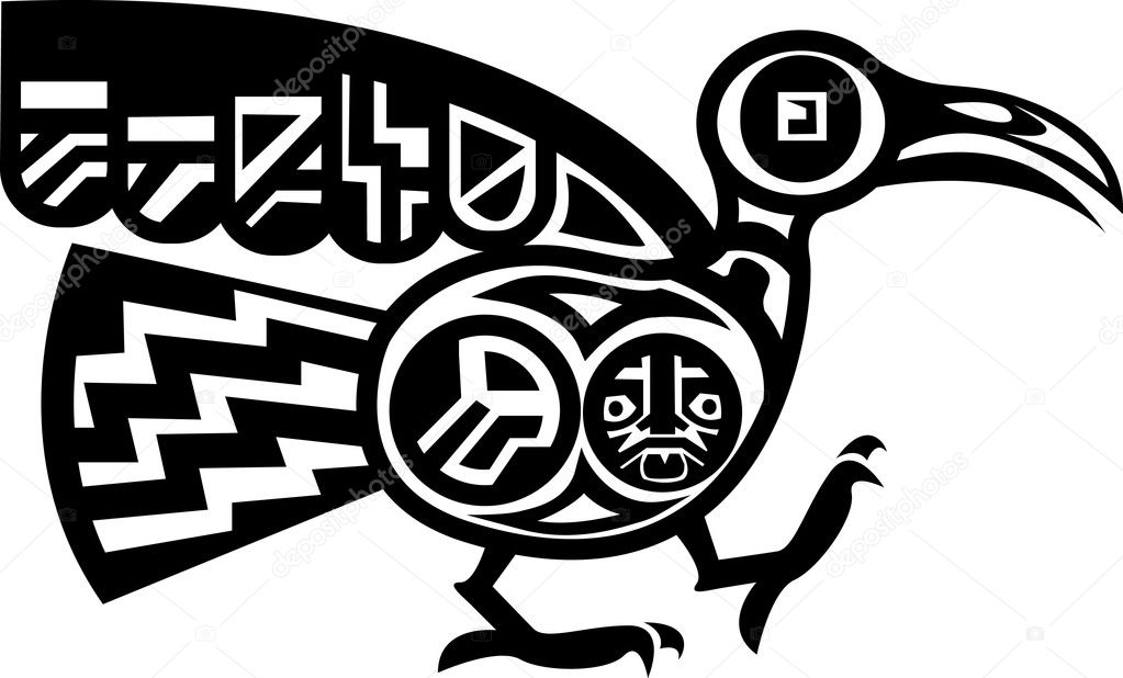 Aztec Bird — Stock Vector © Krisdog #6576507