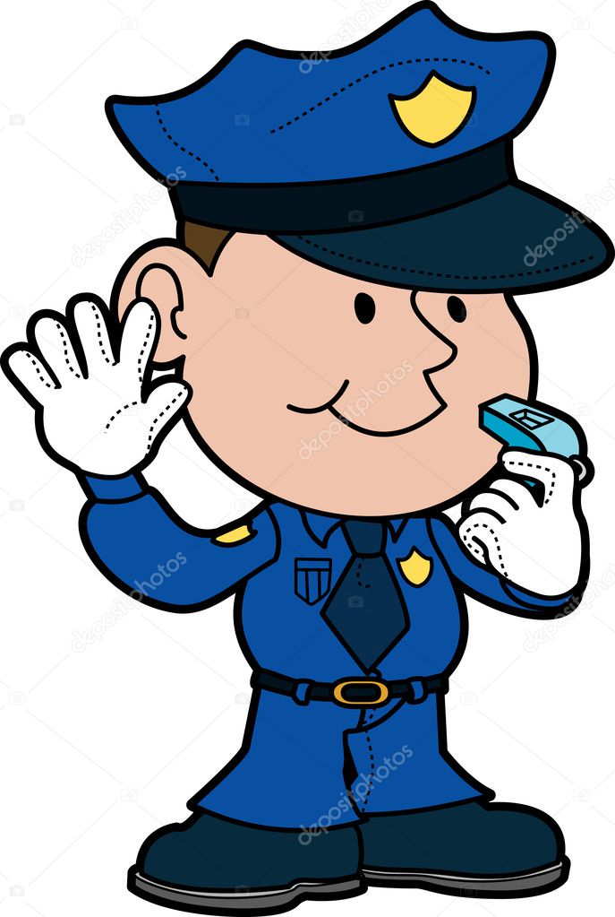 Illustration of policeman
