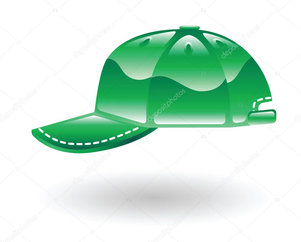 Illustration Of Green Baseball Cap Premium Vector In Adobe Illustrator Ai Ai Format Encapsulated Postscript Eps Eps Format