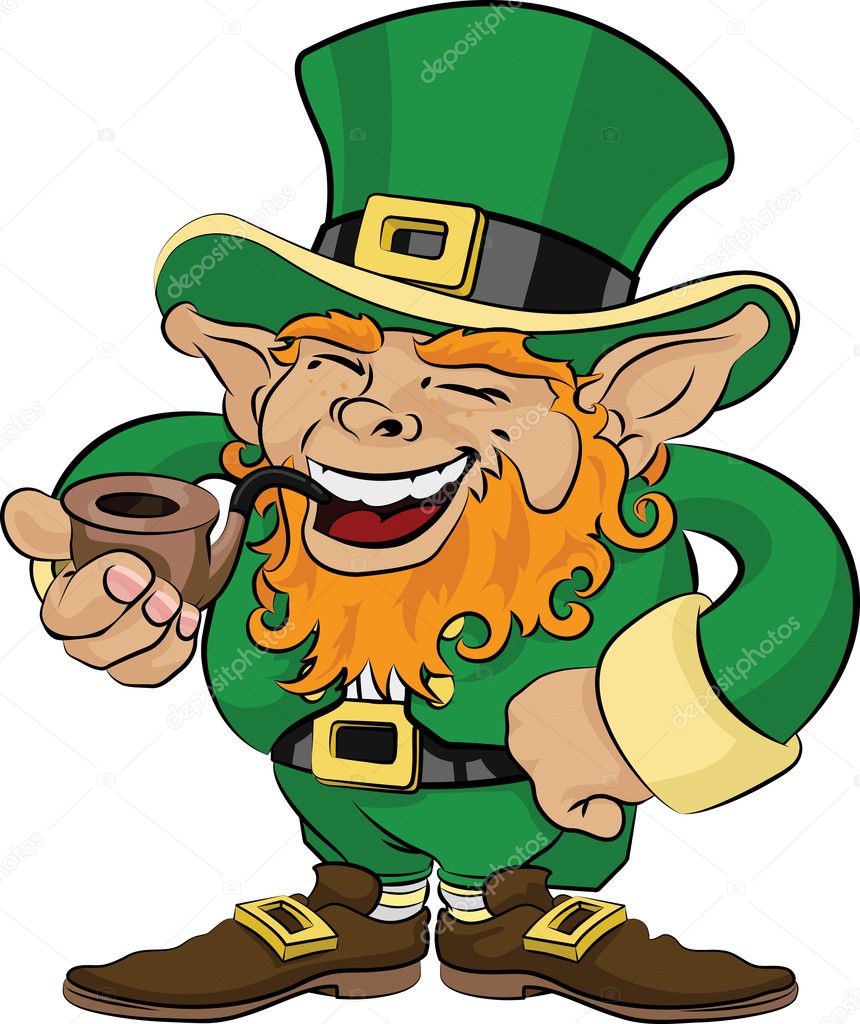Illustration of St. Patrick's Day leprechaun