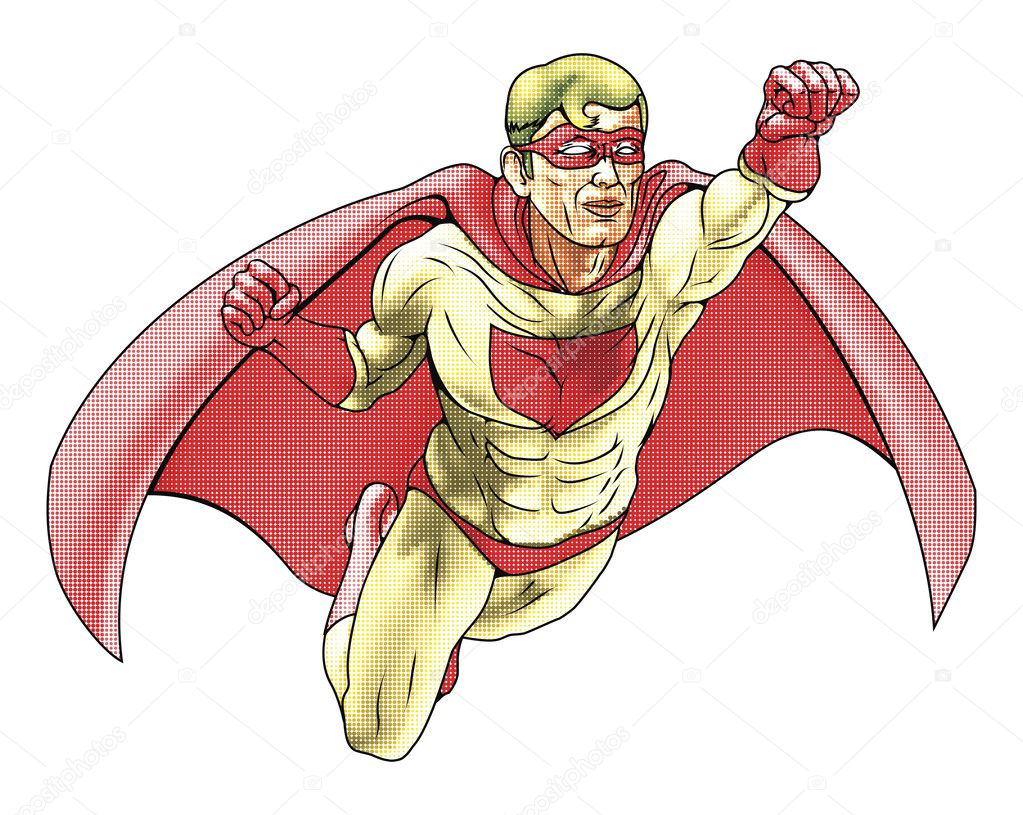 Superhero Comicbook Style Illustration