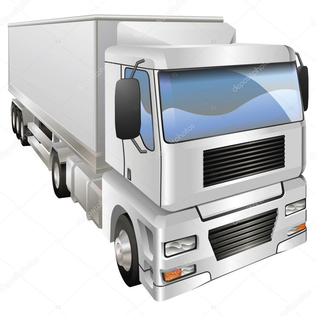Illustration of haulage truck — Stock Vector © Krisdog #6579565