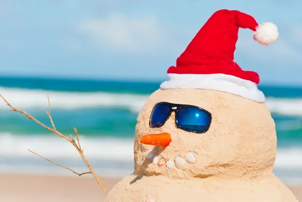Perfect Sandman With Carrot Nose And Sunnies — Stock Photo, Image