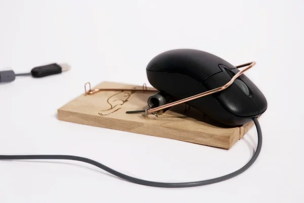 stock image Trapped Computer Mouse