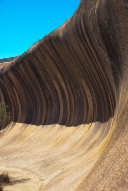 Wave Rock Formation Near Hayden, Australia clipart