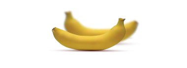 Fresh bananas - vector clipart