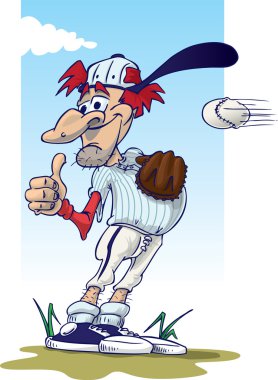 Baseball - keep your eye on the ball! clipart