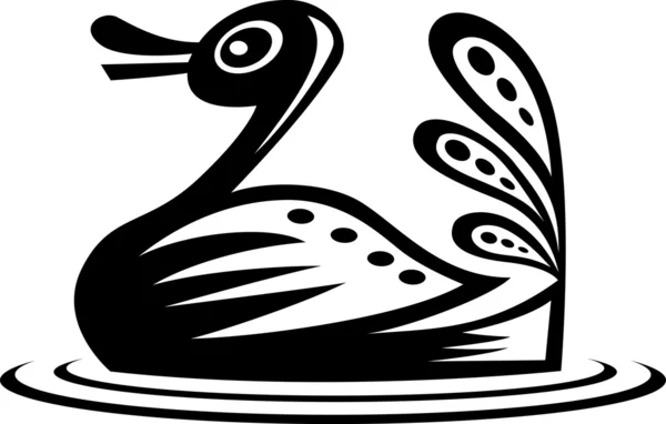 Ethnic style duck design — Stock Vector