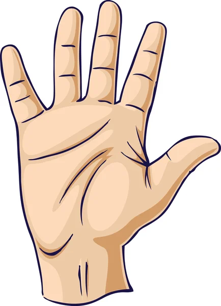 Ruku v gestu otevřené dlaně — Stockový vektor