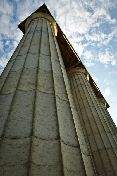 stock image Greek column throwing up to the sky