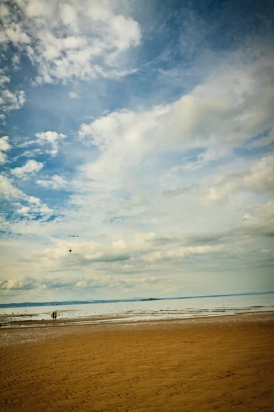 Praia de Portobello perto de Edimburgo, Escócia — Fotografia de Stock