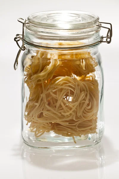 stock image Spaghetti in jar