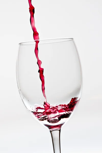 Red wine in the glass — Stock Photo, Image