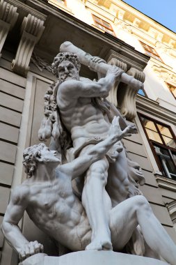 Statue at Hofburg, Vienna clipart