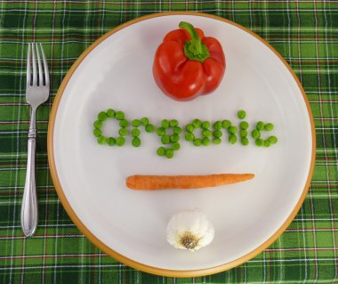 Eat organic clipart