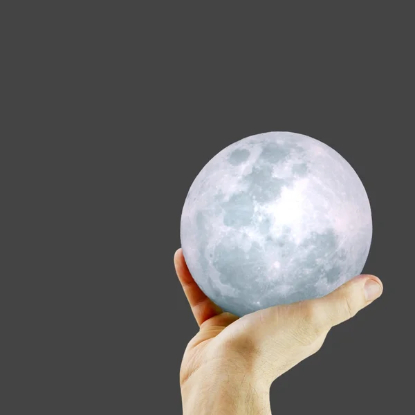 Moon in hand — Stock Photo, Image