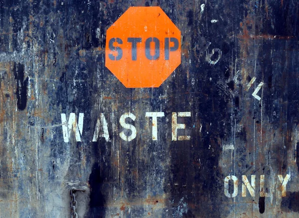 Parem de desperdiçar. — Fotografia de Stock