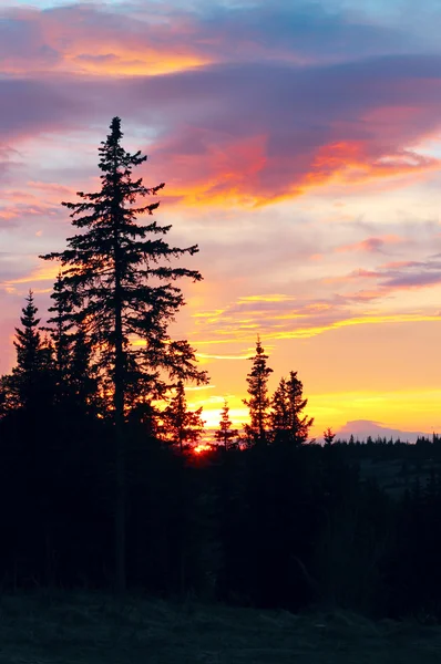 Coucher de soleil en Alaska — Photo