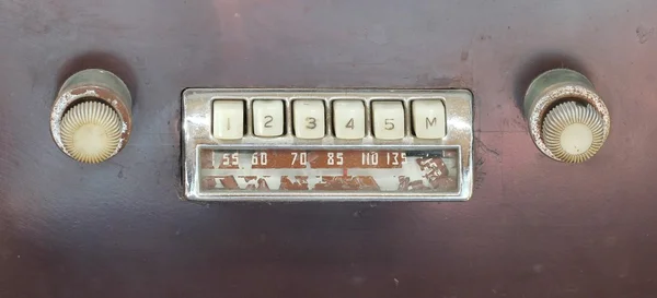 Rádio carro vintage — Fotografia de Stock
