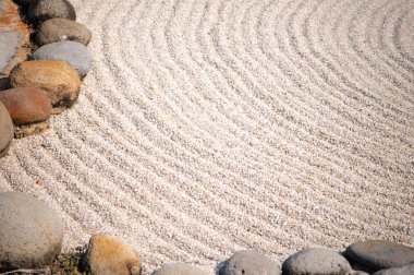 Zen garden close-up clipart