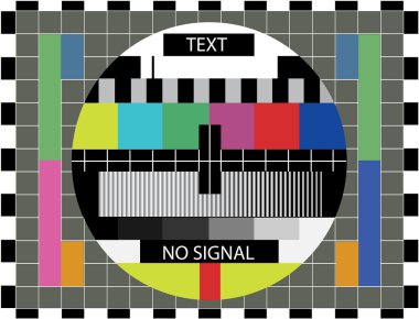 Tv color test clipart