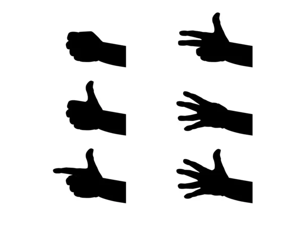 Elleri ve parmakları — Stok Vektör