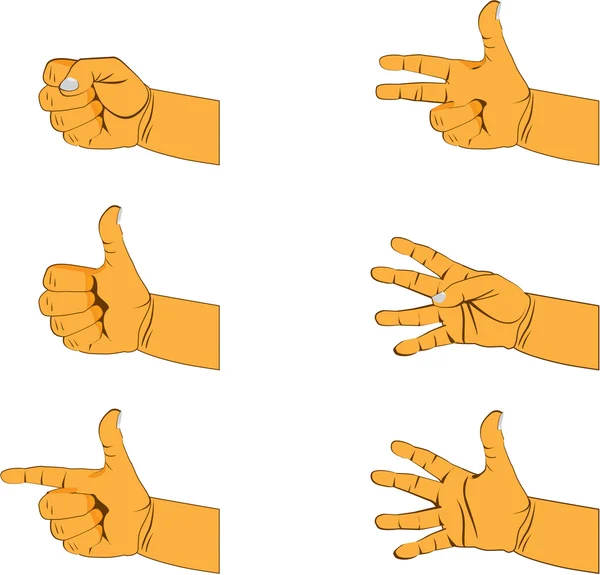 Les gestes — Image vectorielle