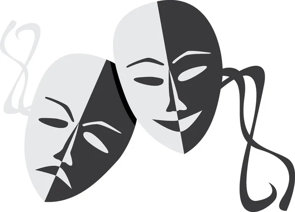 Máscaras de teatro — Archivo Imágenes Vectoriales