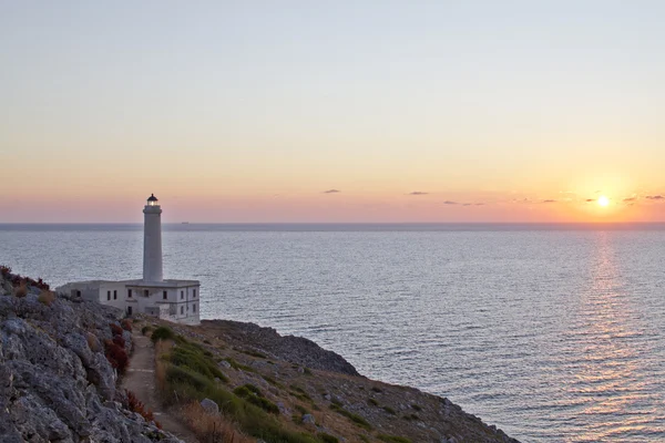Punta Palascia Lighthouse Royalty Free Stock Images