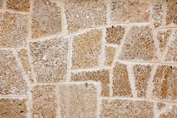 Kalkstens væg - Stock-foto