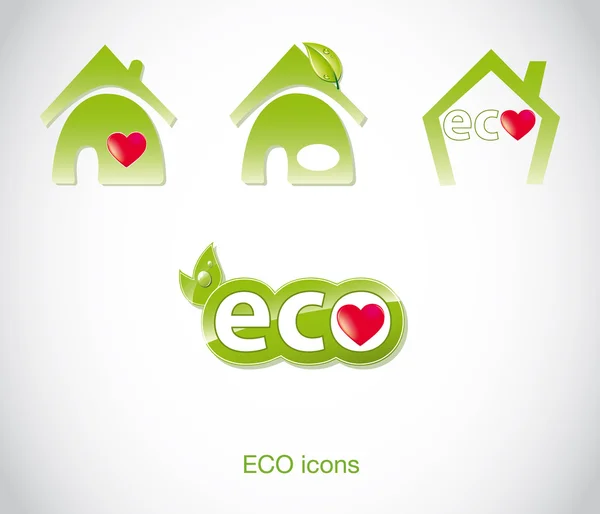 Vektorsymbole: eco & bio — Stockvektor