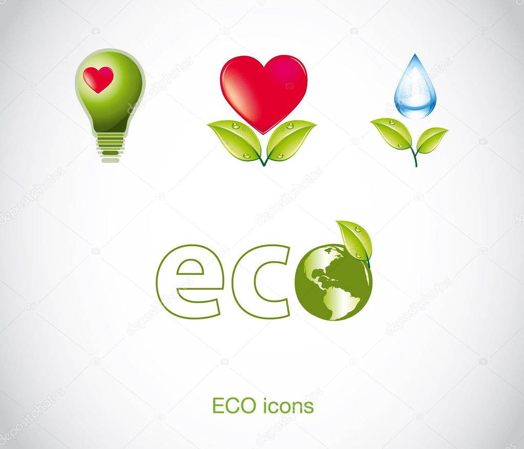 Vector icons: eco & bio