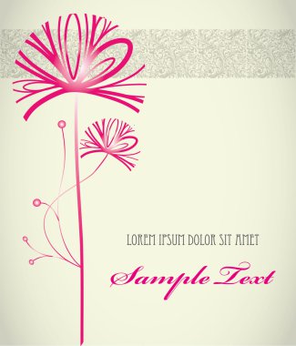 Stylish floral background clipart