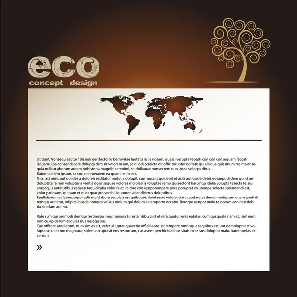 Eco bio sitio web — Archivo Imágenes Vectoriales