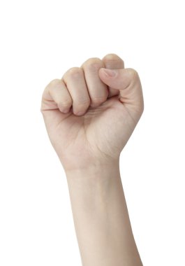 Female fist clipart