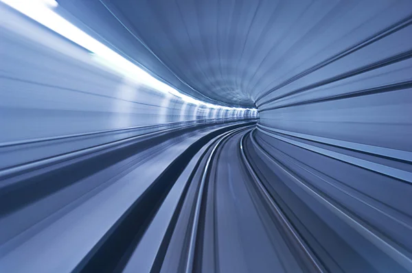 Metro tunnel in high speed