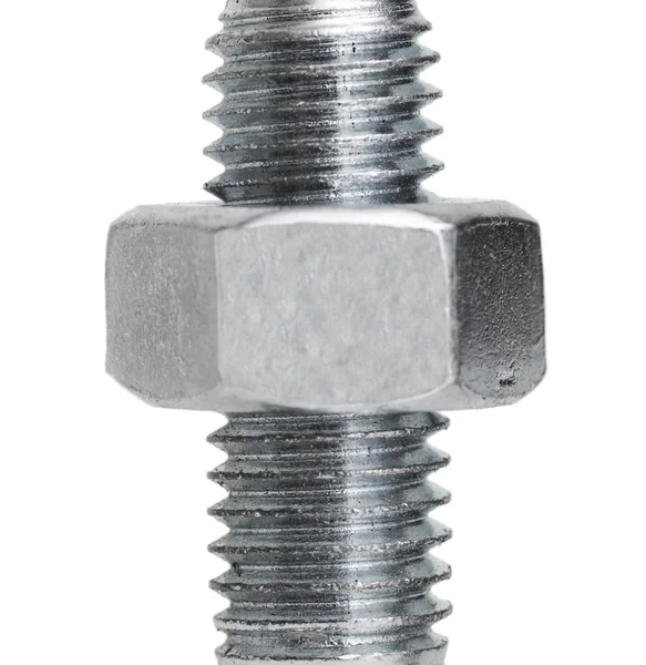 Nut on a screw — Stock Photo, Image